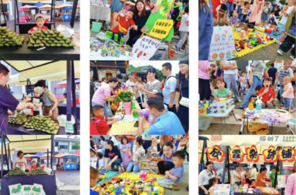 学着大人的模样幼嫩的声音里充满了卖家小摊主们自傲和期待 学着大人的模样幼嫩的声音里充满了卖家小摊主们自傲和期待